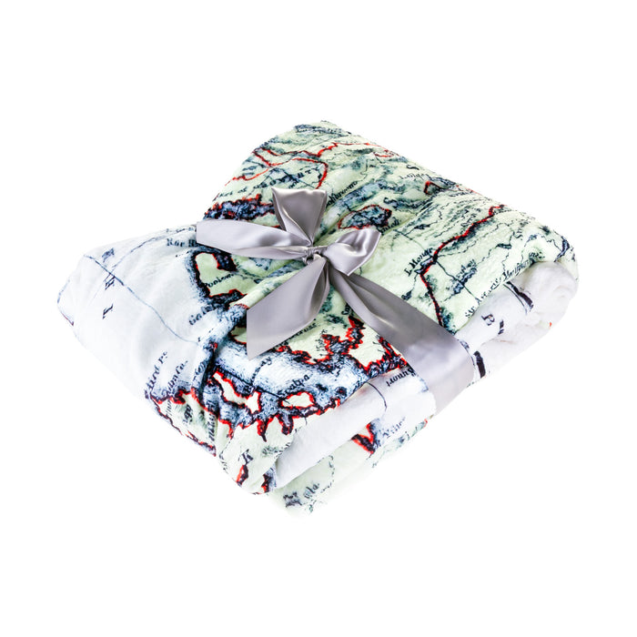 Scotland Map Print Blanket Map - Heritage Of Scotland - MAP