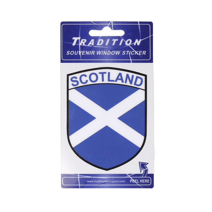 Scotland Saltire Flag Window Sticker - Heritage Of Scotland - N/A