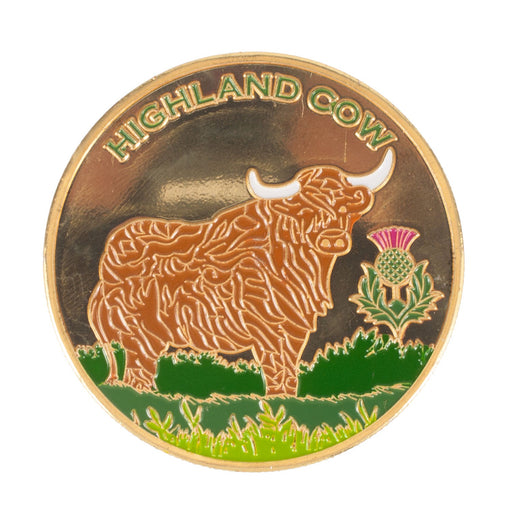 Scotland Souvenir Coin Cow - Heritage Of Scotland - COW