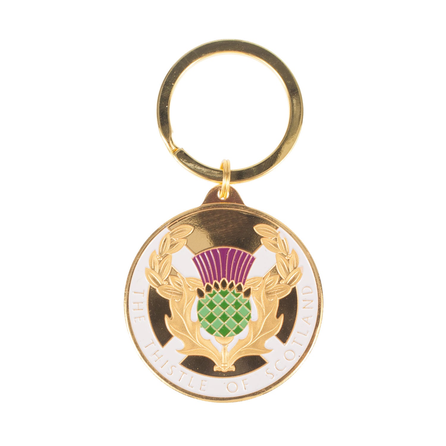 Scotland Souvenir Keyring The Thistle - Heritage Of Scotland - THE THISTLE
