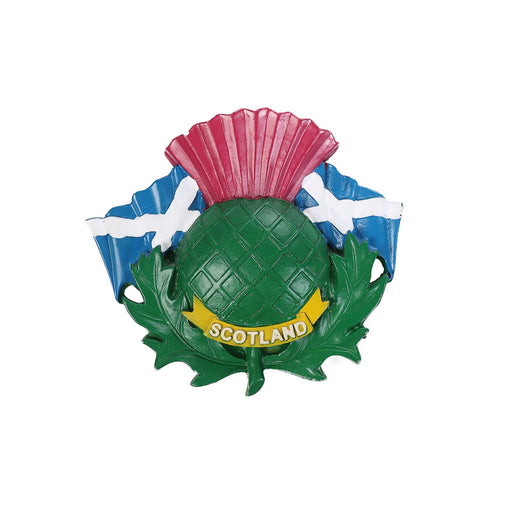Scotland - Thistle With Flag Magnet - Heritage Of Scotland - N/A