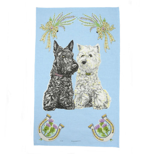 Scottie Dogs Tea Towels - Heritage Of Scotland - NA