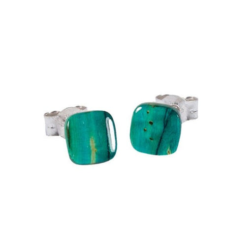 Square Cut Out Stud Earrings - Heritage Of Scotland - NA