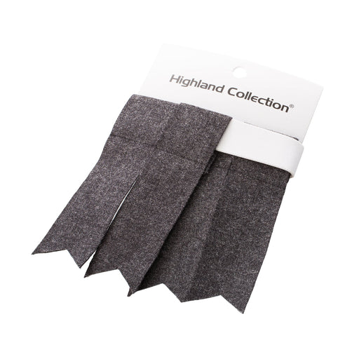Standard Wool Plain Colour Flashes Grey - Heritage Of Scotland - GREY