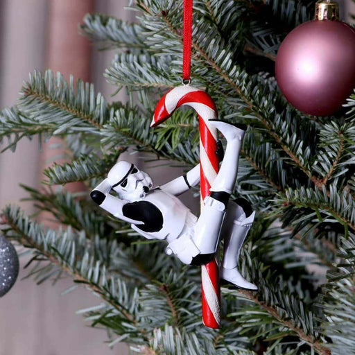 Stormtrooper Candy Cane Hanging Ornament - Heritage Of Scotland - NA