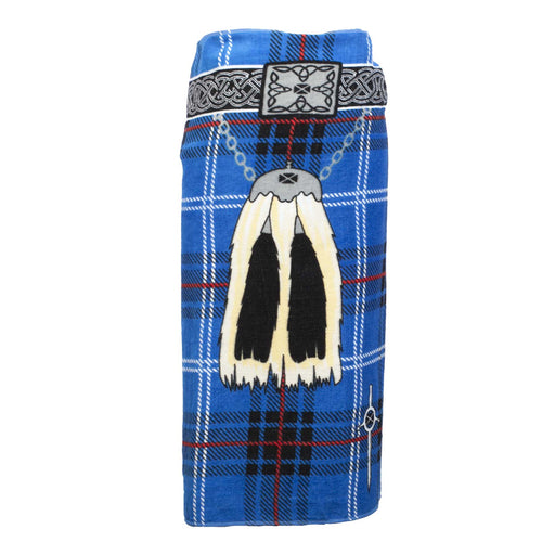 Tartan Kilt Towel - Heritage Of Scotland - BLUE