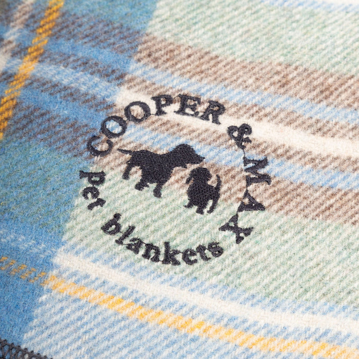 Tartan Pet Blanket Stewart Muted Blue - Heritage Of Scotland - STEWART MUTED BLUE