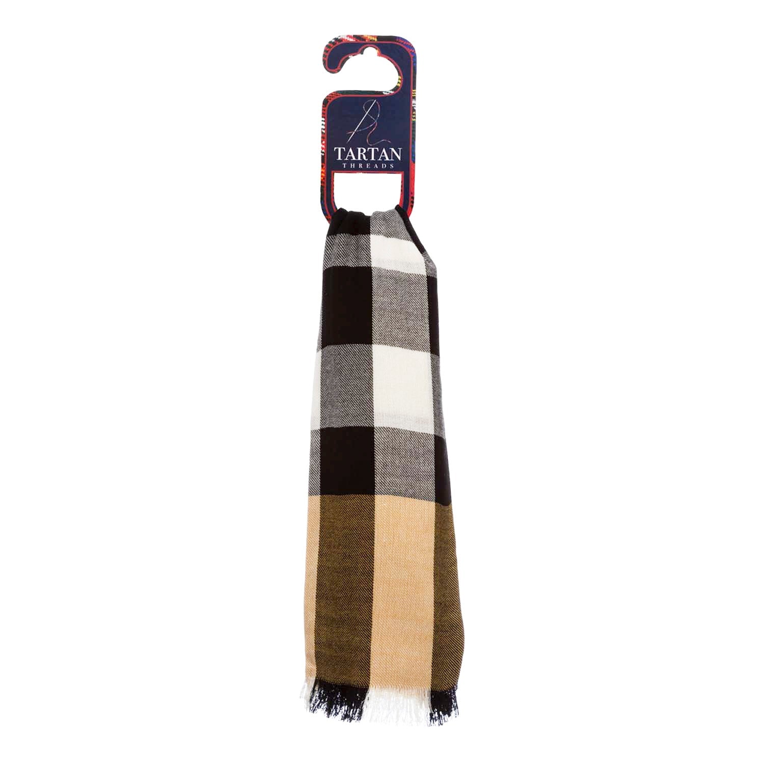 Tartan Stole Exploded Scotty Thomson Camel - Heritage Of Scotland - EXPLODED SCOTTY THOMSON CAMEL