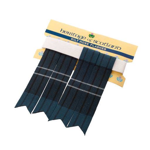 Traditional Polyviscose Tartan Flashes Ramsay Blue - Heritage Of Scotland - RAMSAY BLUE