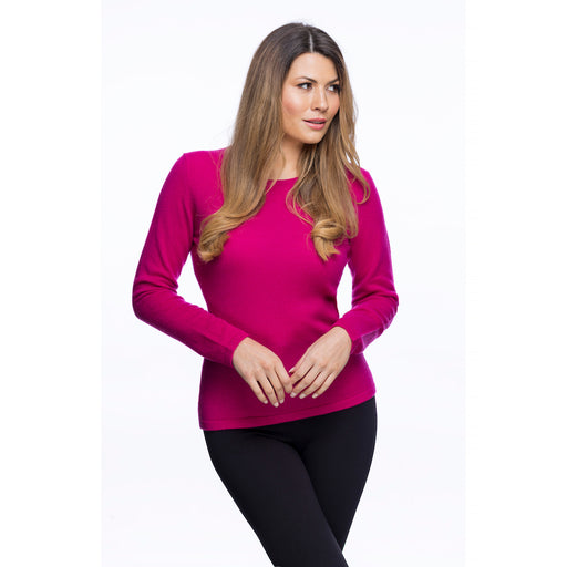 Women's Dunedin Cashmere 100% Cashmere Fuchsia - Heritage Of Scotland - FUCHSIA