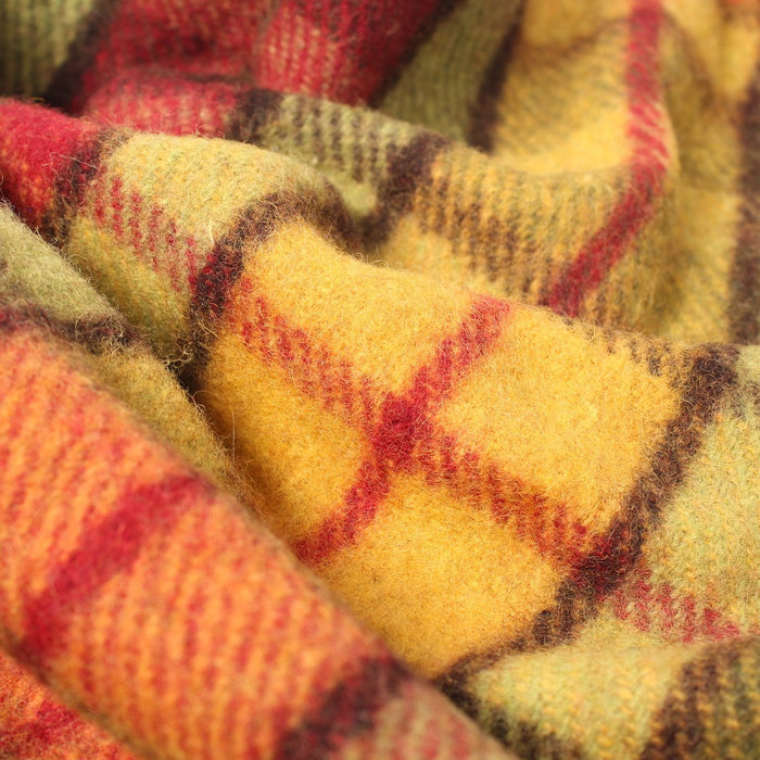 Wool Blend Tartan Knee Blanket Buchanan Autumn - Heritage Of Scotland - BUCHANAN AUTUMN