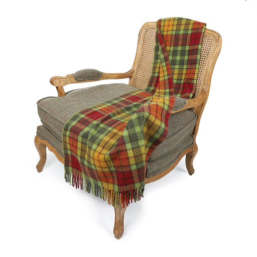 Wool Blend Tartan Knee Blanket Buchanan Autumn - Heritage Of Scotland - BUCHANAN AUTUMN