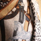 100% Cashmere Cape Belt Design - GREY - Heritage Of Scotland -
