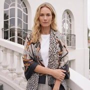 100% Cashmere Cape Belt Design - GREY - Heritage Of Scotland -