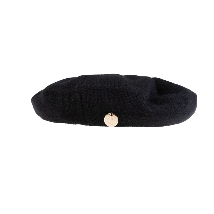 100% Cashmere Florence Beret Black - Heritage Of Scotland - BLACK