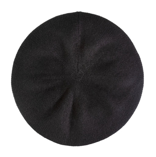 100% Cashmere Florence Beret Black - Heritage Of Scotland - BLACK