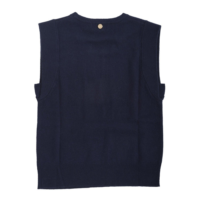 100% Cashmere Hannah Tank Navy - Heritage Of Scotland - NAVY