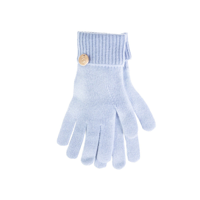 100% Cashmere Kate Plain Glove Moonblue - Heritage Of Scotland - MOONBLUE