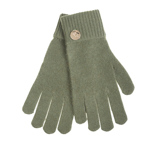 100% Cashmere Kate Plain Glove Olive - Heritage Of Scotland - OLIVE