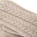 100% Cashmere Ladies Cable Rib Mittens Lightweight Beige - Heritage Of Scotland - LIGHTWEIGHT BEIGE