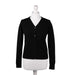 100% Cashmere Ladies NEW V Neck Cardigan Black - Heritage Of Scotland - XS