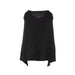 100% Cashmere Ladies Poncho Lt Black - Heritage Of Scotland - BLACK