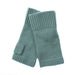 100% Cashmere Ladies Rib Wristlet - Heritage Of Scotland - ICELAND TEAL