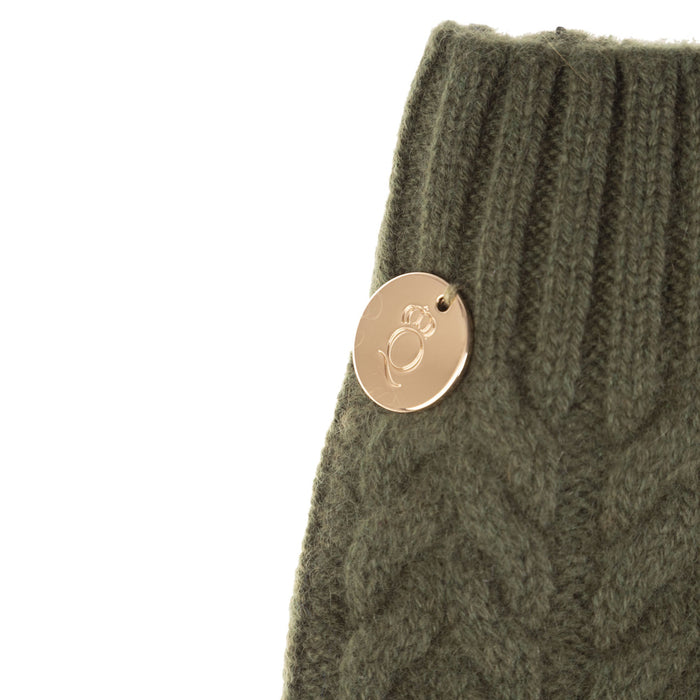 100% Cashmere New Georgie Glove Olive - Heritage Of Scotland - OLIVE