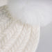 100% Cashmere New Georgie Hat Cloud/White Pom - Heritage Of Scotland - CLOUD/WHITE POM