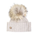 100% Cashmere New Hayley Rf Hat Lightweight Beige - Heritage Of Scotland - LIGHTWEIGHT BEIGE