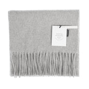 100% Cashmere Scarf Made In Scotland - LIGHT GREY - Heritage Of Scotland -