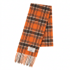100% Cashmere Tartan Mini Scarf for Kids - Soft Children’s Luxury Scarf - BRIGHT ORANGE STEWART - Heritage Of Scotland -