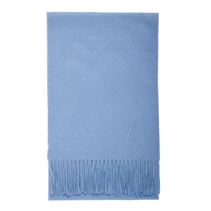 100% Lambswool Ladies Plain Scarf Artic Blue - Heritage Of Scotland - ARTIC BLUE