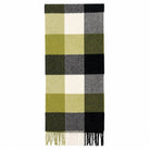 100% Lambswool Wide Scarf Soft Unisex Winter Wrap Heritage of Scotland - 3 SQUARE GREEN - Heritage Of Scotland -