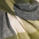 100% Lambswool Wide Scarf Soft Unisex Winter Wrap Heritage of Scotland - 3 SQUARE GREEN - Heritage Of Scotland -