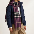 100% Lambswool Wide Scarf Soft Unisex Winter Wrap Heritage of Scotland - Enlarged Off Scotty Thomson Cabernet - Heritage Of Scotland -
