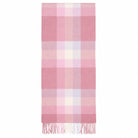 100% Lambswool Wide Scarf Soft Unisex Winter Wrap Heritage of Scotland - Galaxy Check Light Pink - Heritage Of Scotland -