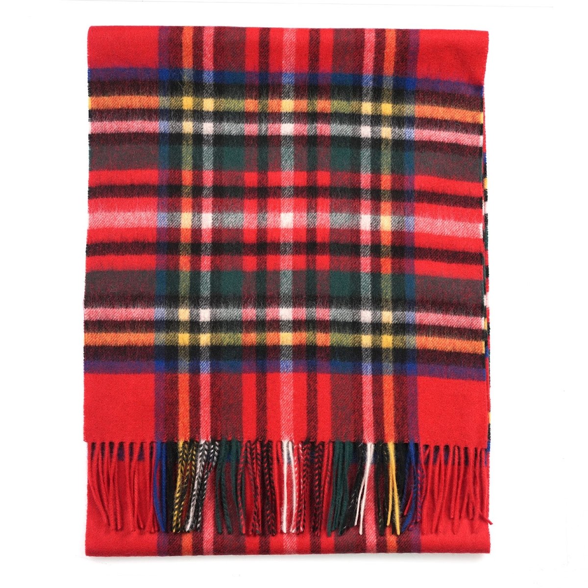 100% Lambswool Wide Scarf Soft Unisex Winter Wrap Heritage of Scotland - Stewart Royal - Heritage Of Scotland -