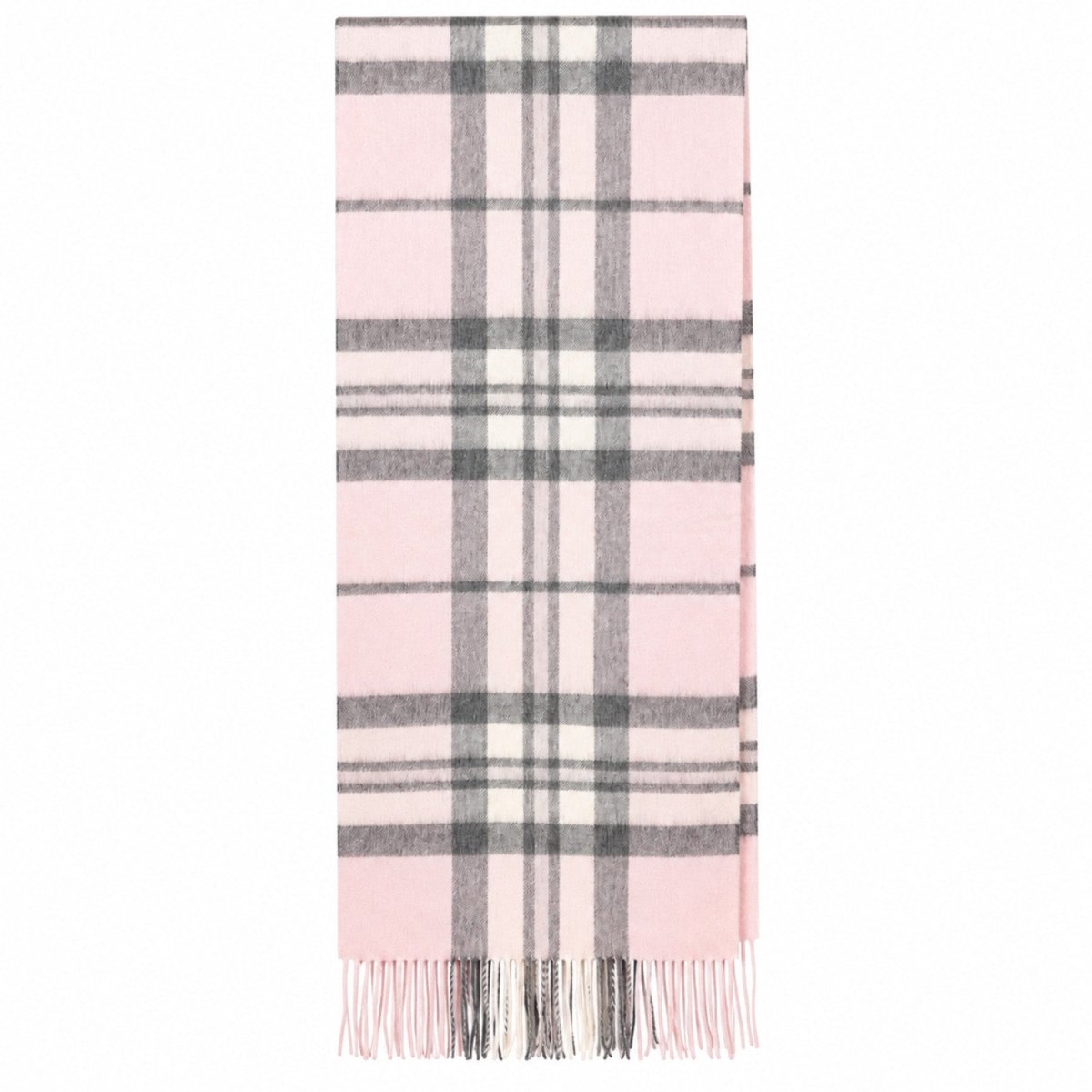100% Lambswool Wide Scarf Soft Unisex Winter Wrap Heritage of Scotland - Thomson Pale Pink - Heritage Of Scotland -