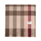 100% Pure Lambswool Blanket Throw – Luxury Soft Warm Wool Blanket - Home Décor - 100% Pure Lambswool Blanket Throw – Luxury Soft Warm Wool Blanket - Home Décor - GIANT CHEQUER - PINK AND TAUPE - Heritage Of Scotland -