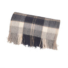 100% Pure Lambswool Blanket Throw – Luxury Soft Warm Wool Blanket - Home Décor - BANNOCKBANE SILVER - Heritage Of Scotland -