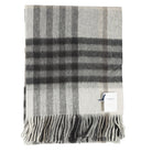 100% Pure Lambswool Blanket Throw – Luxury Soft Warm Wool Blanket - Home Décor - CHEQUER TARTAN GREY/TAUPE - 24529 - Heritage Of Scotland -