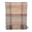 100% Pure Lambswool Blanket Throw – Luxury Soft Warm Wool Blanket - Home Décor - MACKELLAR NATURAL - Heritage Of Scotland -
