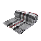 100% Pure Lambswool Blanket Throw – Luxury Soft Warm Wool Blanket - Home Décor - THOMSON GREY - Heritage Of Scotland -