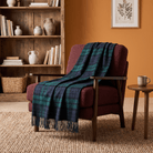 100% Pure Lambswool Tartan Blanket – Luxury Soft Warm Plaid Wool Throw - Home Décor - Black Watch - Heritage Of Scotland -