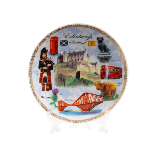 3" Plate Edinburgh Multi - Heritage Of Scotland - NA