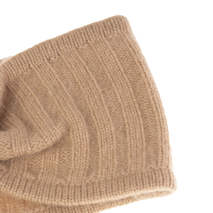 30% Cashmere Ava Headband Hazelnut - Heritage Of Scotland - HAZELNUT