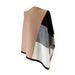 30% Cashmere Colour Block Poncho Camel Black Grey - Heritage Of Scotland - CAMEL BLACK GREY