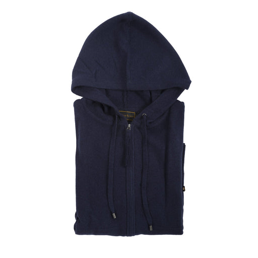 30% Cashmere Freya Hoodie Deep Sea - Heritage Of Scotland - DEEP SEA