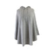 30% Cashmere Hoodie Poncho Pearl River - Heritage Of Scotland - PEARL RIVER